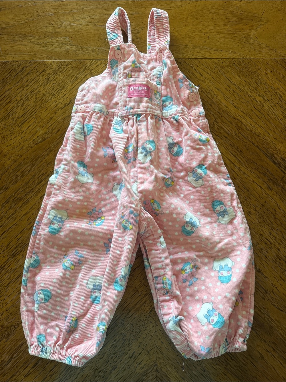 Vintage Baby Oshkosh Snowman Overalls